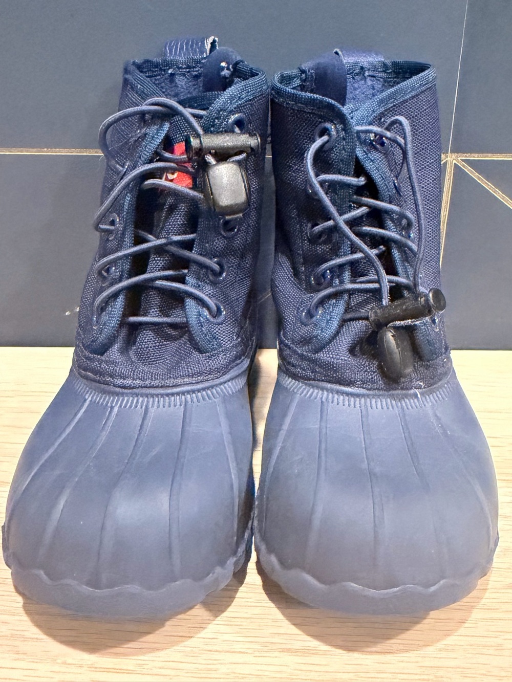 Native Kids Navy Rain Boots Duck Boots - Size 8 Children